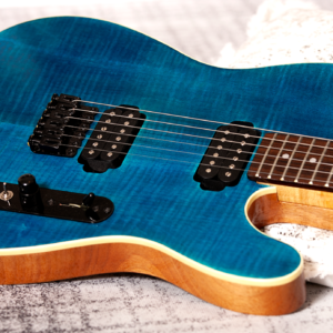 Rebel Custom Guitars Blue Velvet 2022 - Blue Analine Dye Under Oil Finish