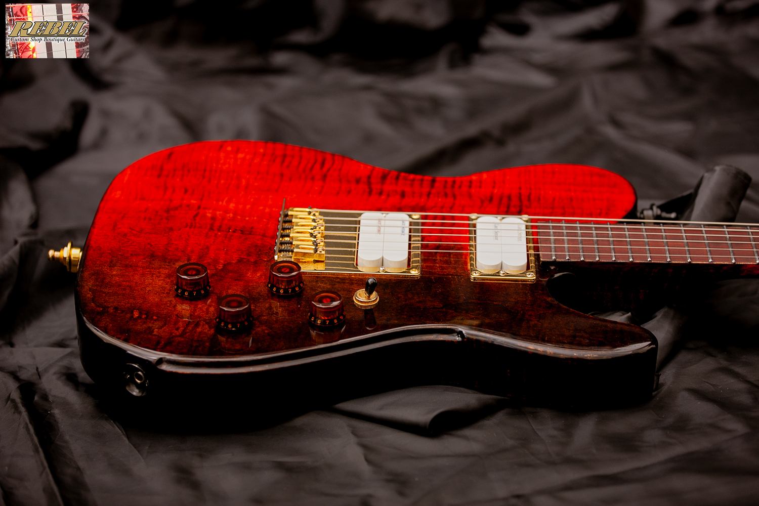 Rebel Custom Guitars Proxima 2023 - Nebula Finish under CA Clear Coat