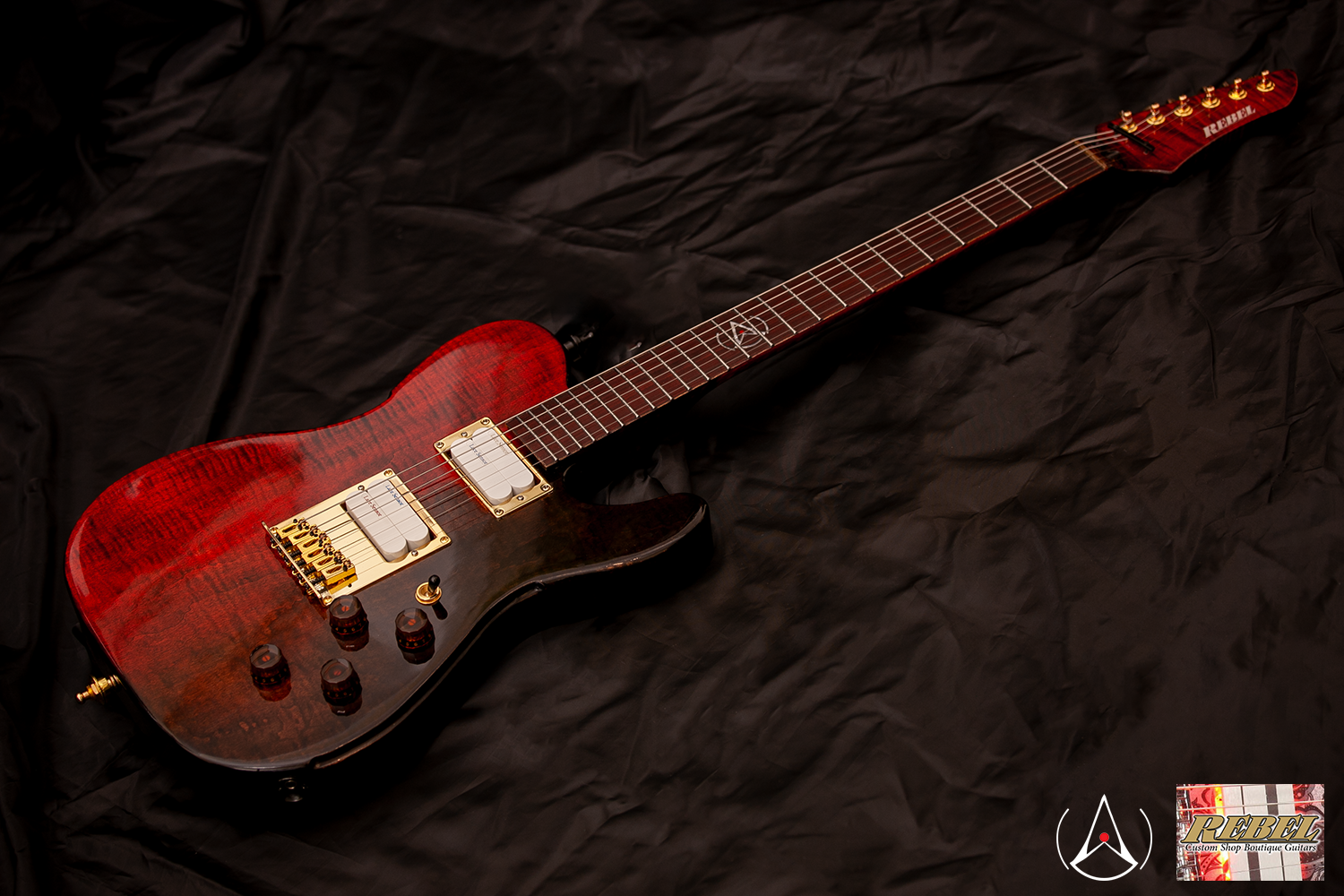 Rebel Custom Guitars Proxima 2023 - Nebula Finish under CA Clear Coat - Image 5