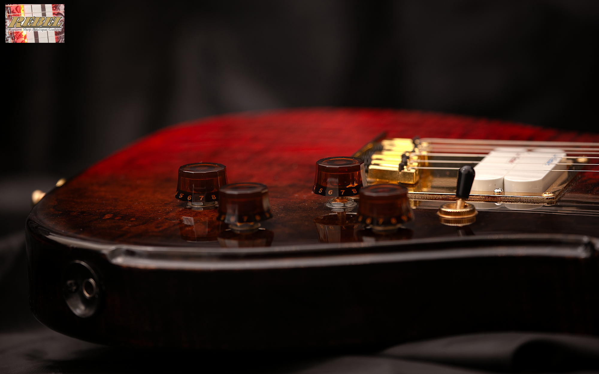 Rebel Custom Guitars Proxima 2023 - Nebula Finish under CA Clear Coat - Image 4