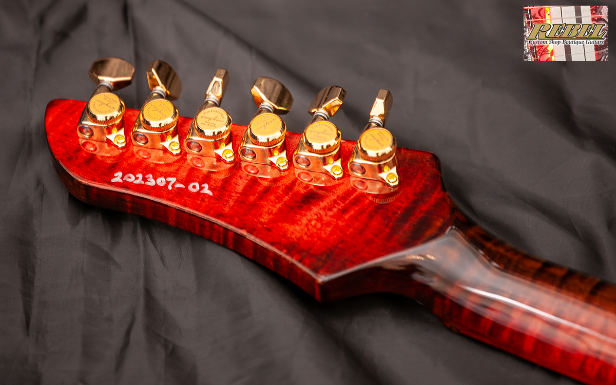 Rebel Custom Guitars Proxima 2023 - Nebula Finish under CA Clear Coat - Image 2