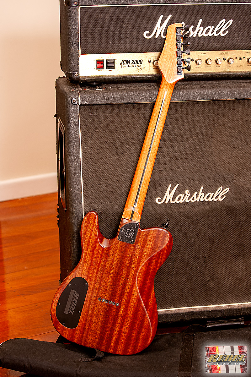 Rebel Custom Guitars Jean Genie - Figured Maple Denim Burst under High Gloss 2K - Image 5