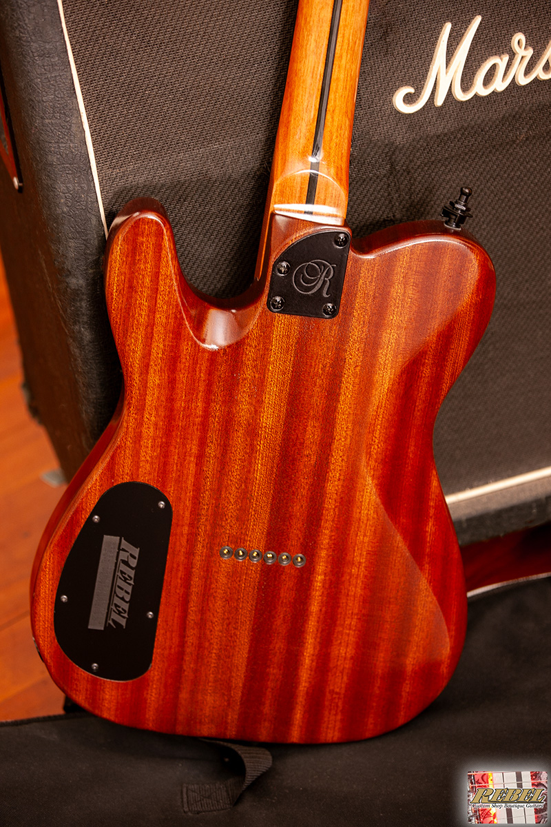 Rebel Custom Guitars Jean Genie - Figured Maple Denim Burst under High Gloss 2K - Image 6
