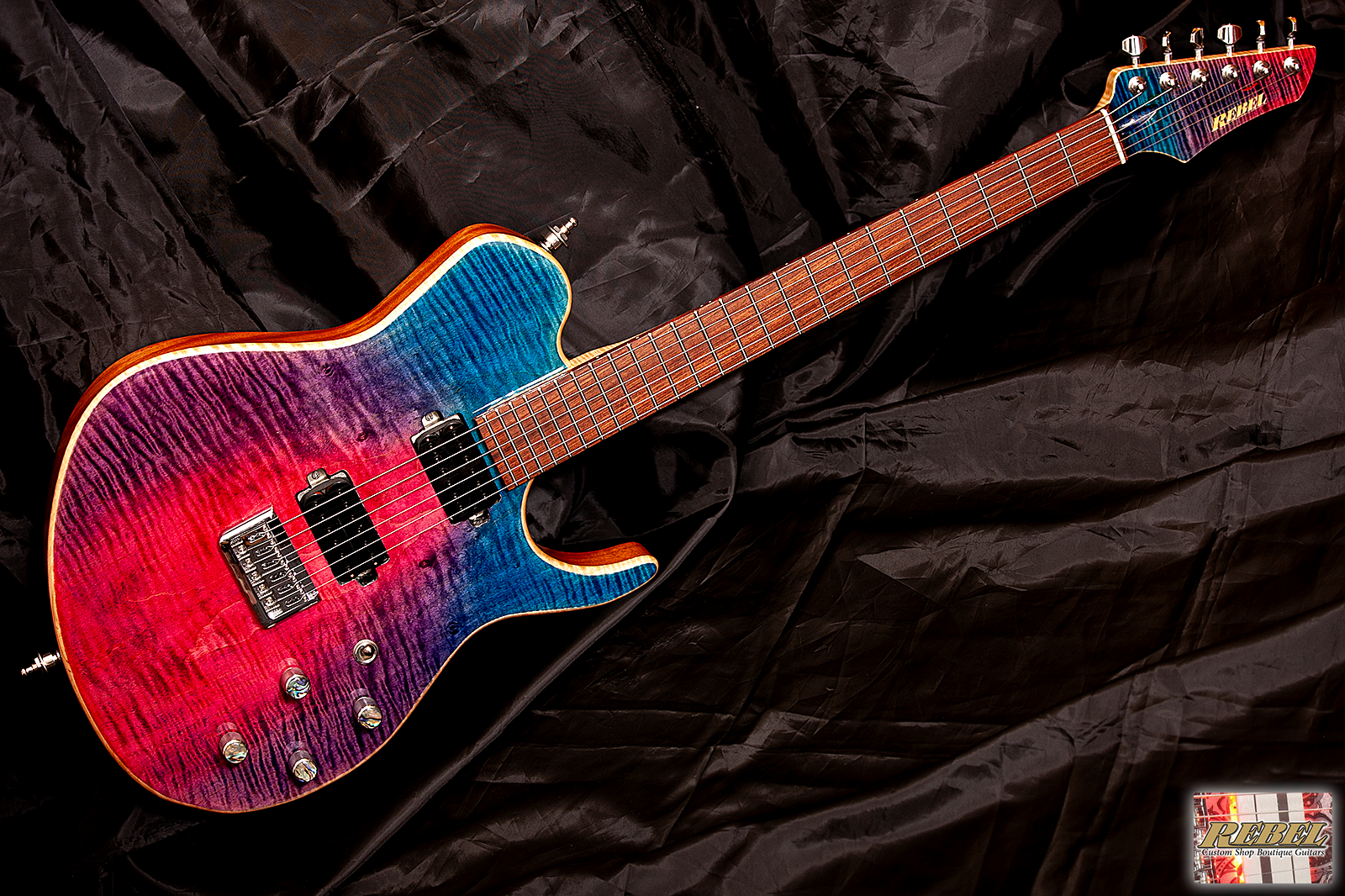 Prometheus Single Cut Away with Exquisite Maple Top and Custom Switching! - Image 9
