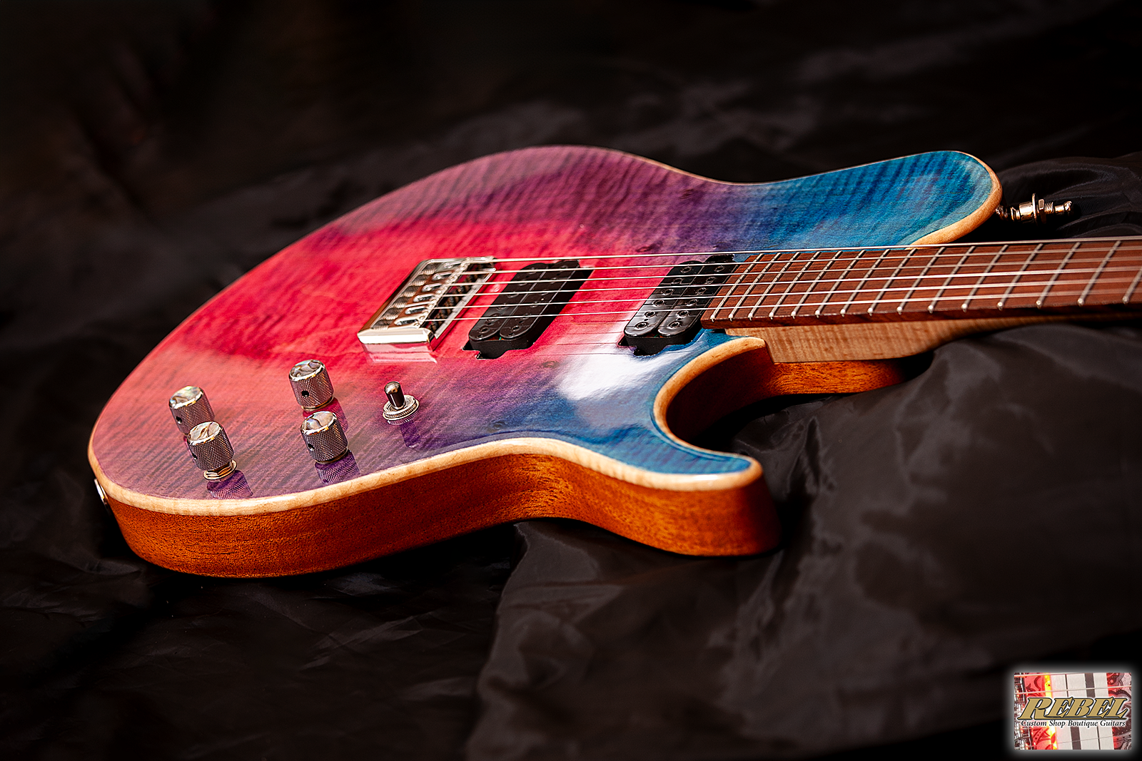Prometheus Single Cut Away with Exquisite Maple Top and Custom Switching! - Image 16