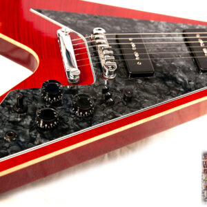 Rebel Custom Guitars V90 Hybrid Electric Guitar with P-90 Pickups by Dominger 2017 Cherry Red